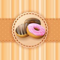 Dessert food background vector