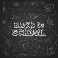 Back to school background vector