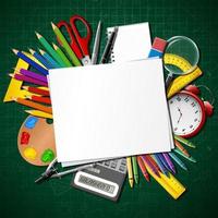 Back to school background vector