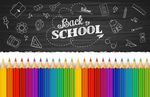 Back to school background vector