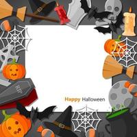 Cartoon halloween background vector