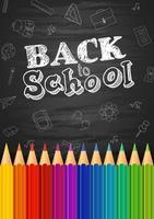 Back to school background vector