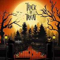 Cartoon halloween background vector