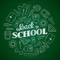 Back to school background vector