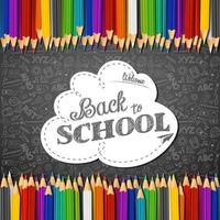 Back to school background vector