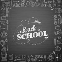 Back to school background vector