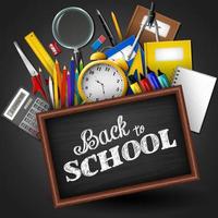 Back to school background vector