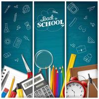 Back to school background vector