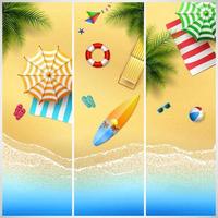 Summer beach background vector