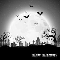 Cartoon halloween background vector