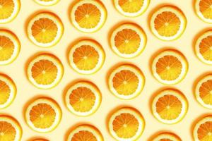 Oranges Fruit Background. Oranges Slices. Healthy Food photo