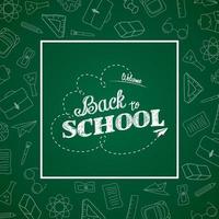 Back to school background vector