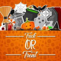 Cartoon halloween background vector