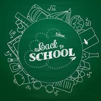 Back to school background vector