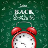 Back to school background vector