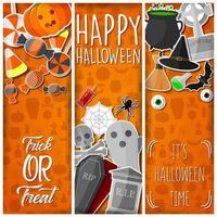 Cartoon halloween background vector