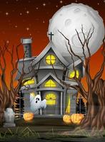 Cartoon halloween background vector