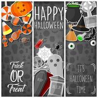 Cartoon halloween background vector