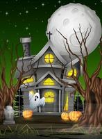 Cartoon halloween background vector