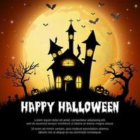 Cartoon halloween background vector