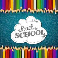 Back to school background vector