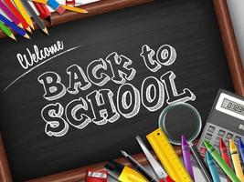 Back to school background vector