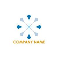 company logo with abstract shape vector