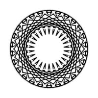 mandala design with abstract shape vector