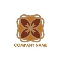 company logo with abstract shape vector