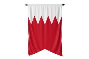 Bahrain national flag, patriotic symbol of country, educational and political concep photo