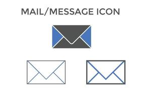 Set of Email icons. envelope icon vector illustration for website and SEO