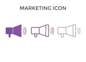 ilustraciones de vectores de iconos de marketing. utilizado para seo o sitios web