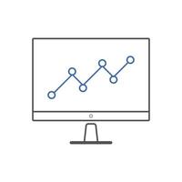 SEO Monitoring icon Vector illustration. digital marketing element. concept for SEO and Website