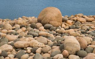 Pebbles are the clast of rock with a particle based on the Udden-Wentworth scale of sedimentology. photo