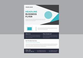 Vector Brochure Flyer design Layout template, size A4, Front page and back page, infographics. Easy to use and edit. Headline Flyer Template.