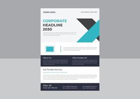 Vector Brochure Flyer design Layout template, size A4, Front page and back page, infographics. Easy to use and edit. Headline Flyer Template.