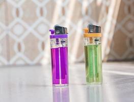 Disposable Transparent Gas Lighter. photo