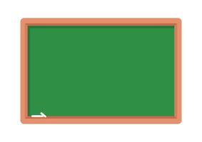 Blackboard vector design. Green chalkboard flat style vector illustration isolated on white background. Blackboard clipart. School green board graphic design