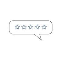 Feedback or Customer review icons Vector illustration. Customer 5 star review sign symbol for SEO, web and mobile apps