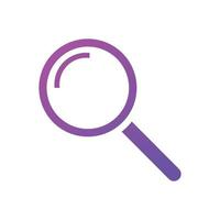 Magnifying glass or Search icon. Magnifier glass sign vector