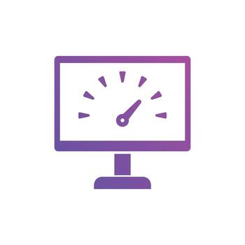 iconos de velocidad de página. concepto de seo y diseño web vector