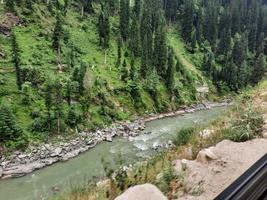 Kashmir is the most beautiful region in the world which is famous for its green valleys, beautiful trees, high mountains and flowing springs. photo