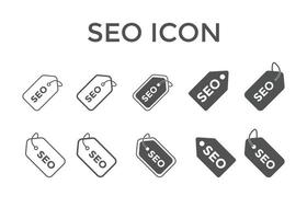 SEO icons. Vector illustration