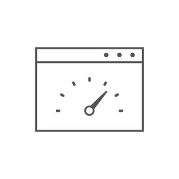 Page speed icons. Concept for SEO and web design vector