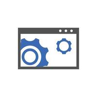 website optimization icons. website page development symbol icon. Concept for SEO and web design vector