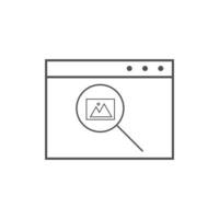 search image icon Vector illustration. Picture, Camera icon