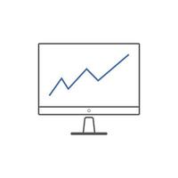 SEO Monitoring icon Vector illustration. digital marketing element. concept for SEO and Website.