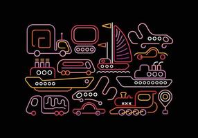 Modes of Transportation vector