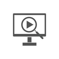 buscar ilustraciones vectoriales de iconos de vídeo. utilizado para seo o sitios web vector