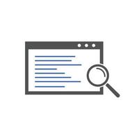 search result icons Vector illustration.search result icon symbol for SEO, Website and mobile apps